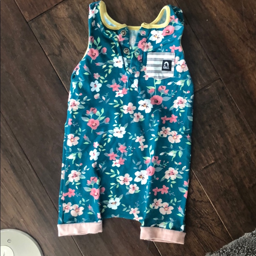 Rags to Raches Floral Romper 6-12 mo